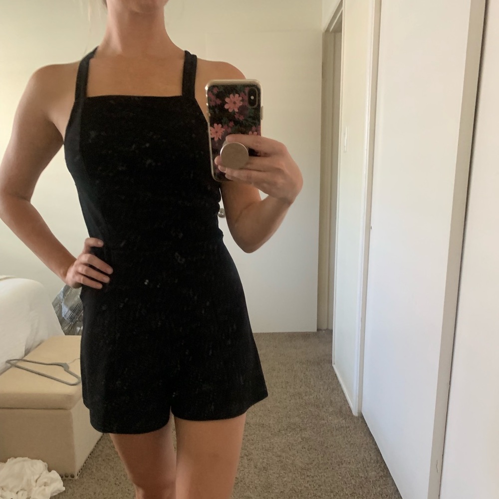 Black night time romper